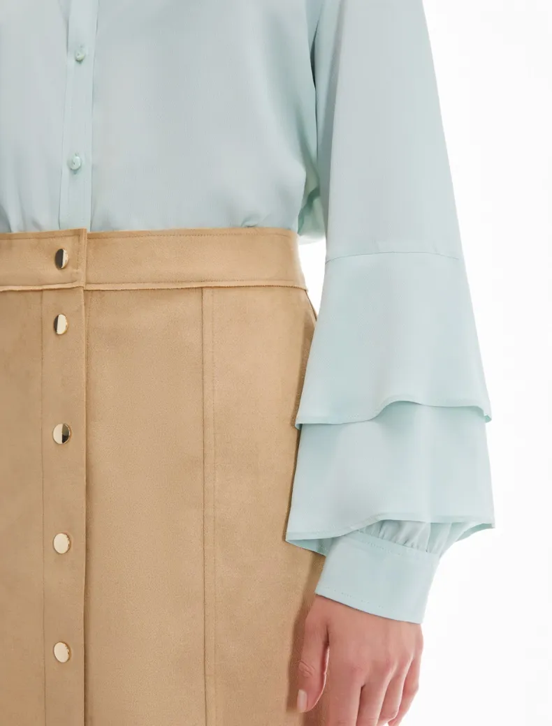 Camicia in crêpe de Chine