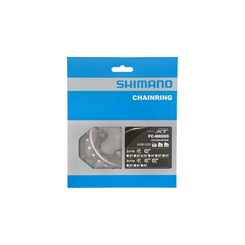 Corona Shimano XT 2x11 velocità FC-M8000 28 denti (BD)
