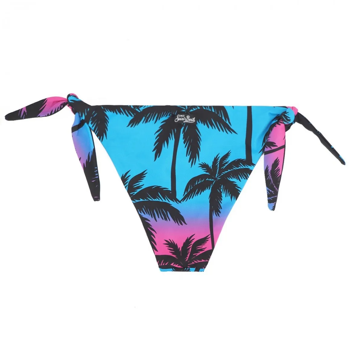 Yali Tie Sides String Slip Swimsuit, Blue
