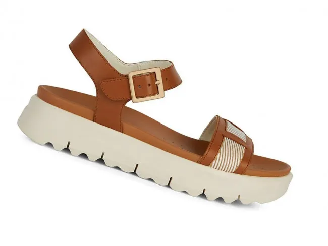 Geox Women's Platform Sandals Yellow White
