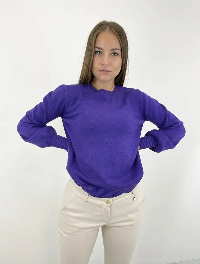Maglia a maniche lunghe White Wise - Viola