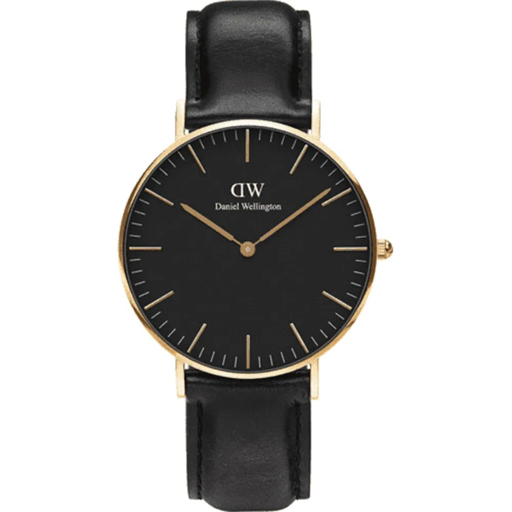 Orologio Donna Classic Sheffield Gold Nero Daniel Wellington