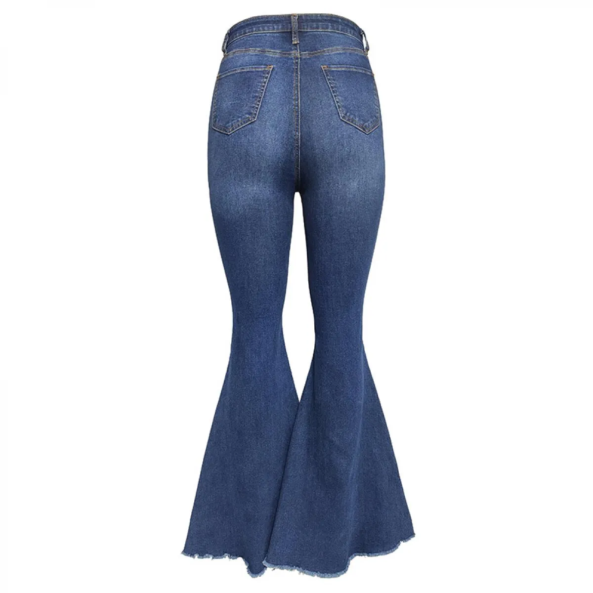 Wide leg light wash fashion jeans for women