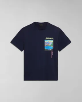 NAPAPIJRI S-CANADA NP0A4HQM 176 BLU MARINE Men Tee