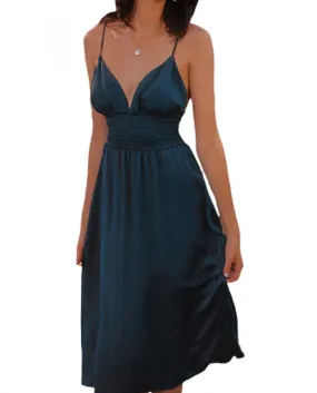 Backless V-Neck Sling Summer Dress for Women